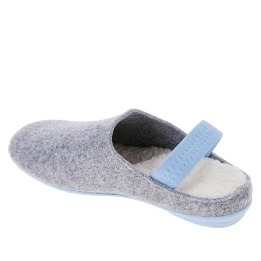 Clearwaters Comfort Slingback Slipper Clog Sherpa Lined Gray Blue EUR 45 NEW - Picture 4 of 11